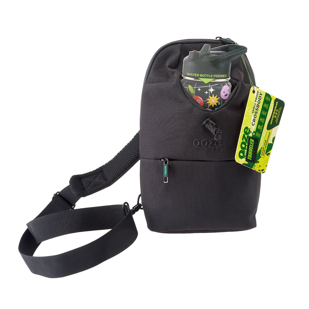 Ooze Traveler Series Smell Proof Crossbody Bag | 7"x12" - Discreet Smoker