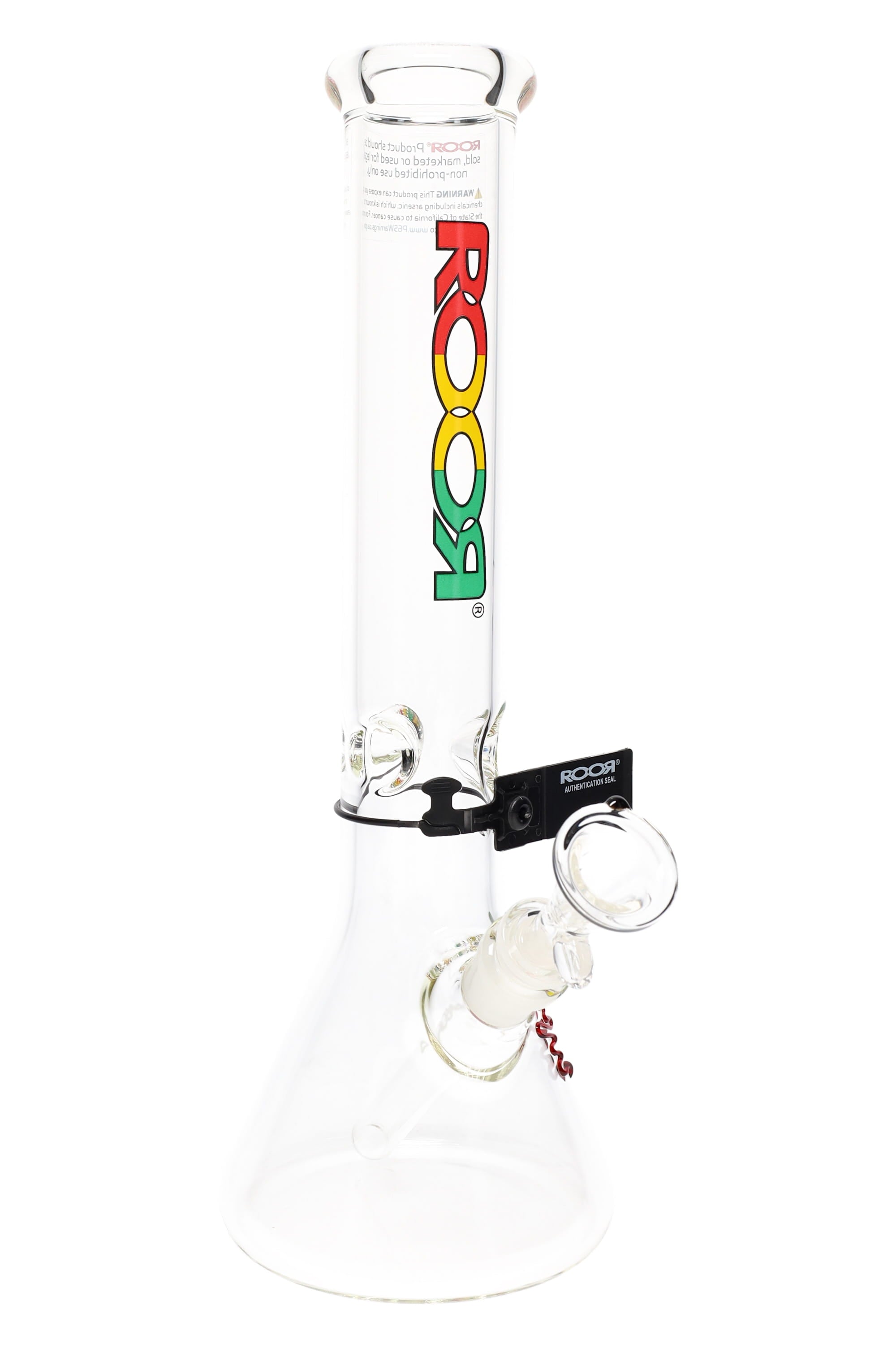 ROOR 5 mm Beaker Bong with Ice Pinch – Glass-on-Glass Classic - Discreet Smoker