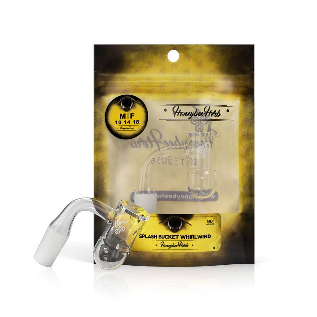SPLASH BUCKET WHIRLWIND QUARTZ BANGER - 90° DEGREE | YL - Discreet Smoker