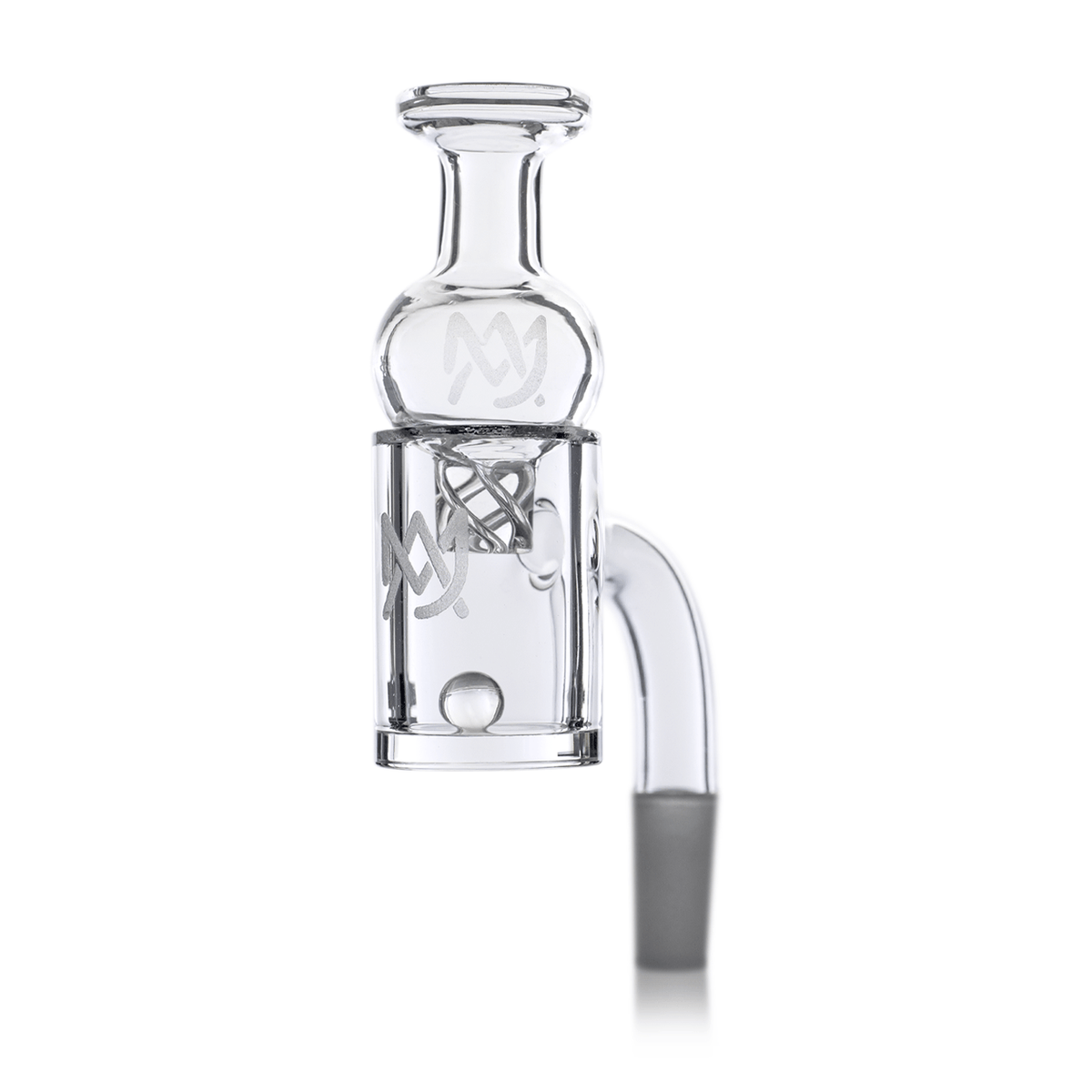 MJ Arsenal Premium Full Weld Clear Quartz Banger - Discreet Smoker