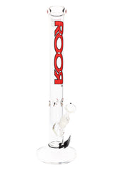 ROOR 18" Straight Shooter – 5 mm Glass-on-Glass Tube with Ice Pinch - Discreet Smoker