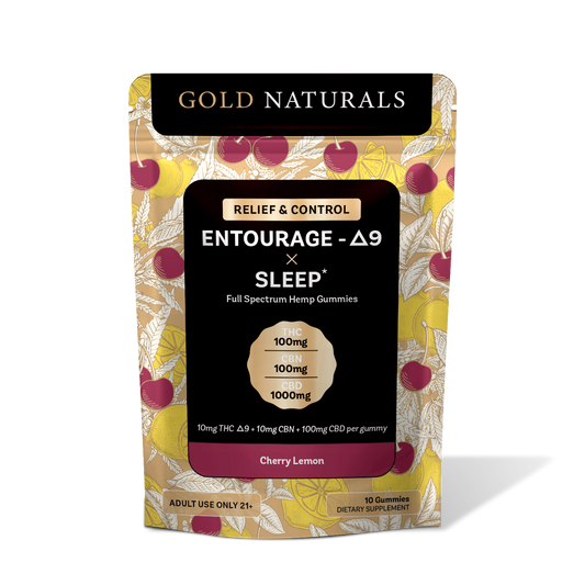 Gold Naturals Entourage Δ9 x Sleep Gummy - Discreet Smoker