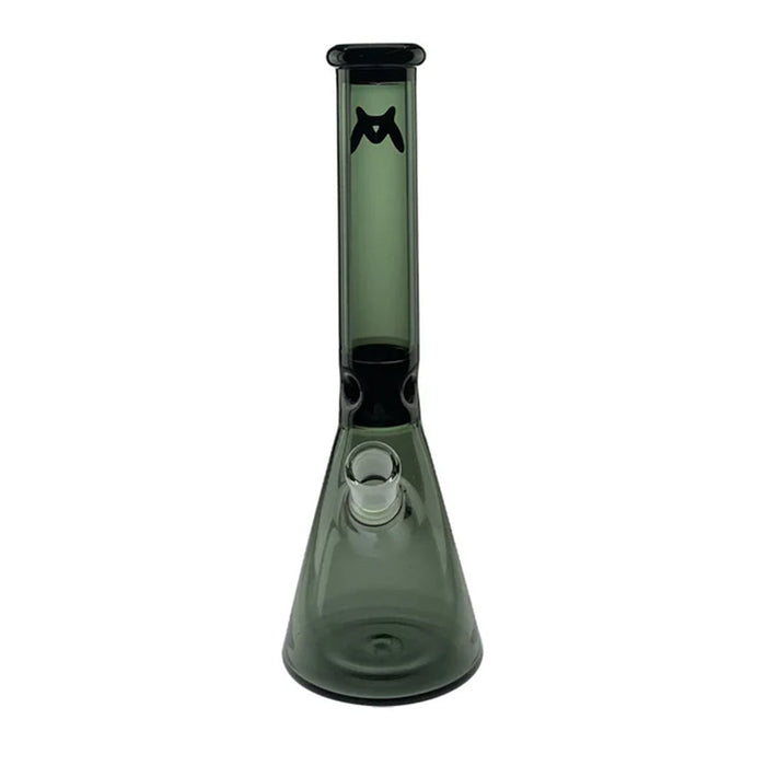 MAV 13.5" Mini Zebra Beaker Water Pipe, Black Transparent