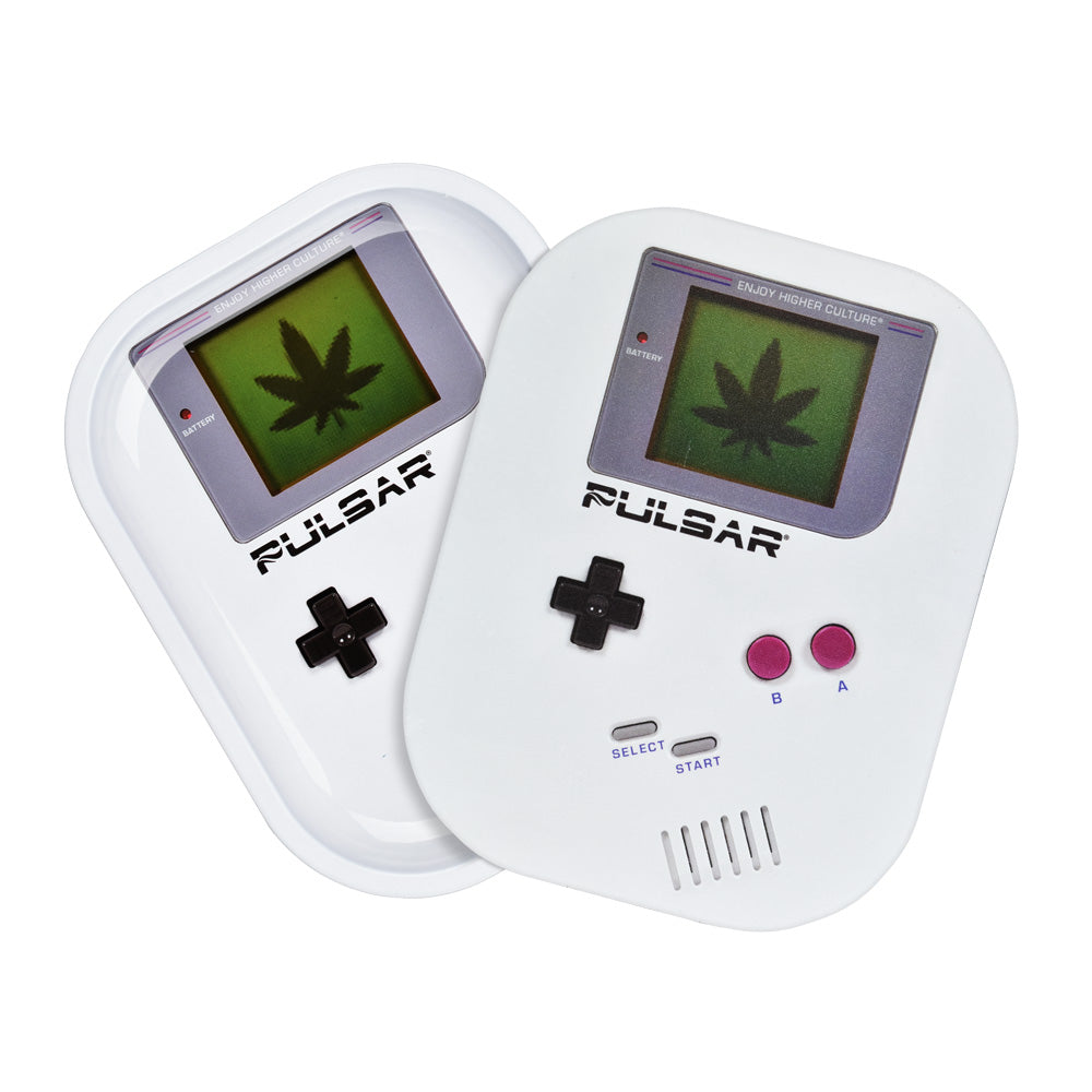 Pulsar Mini Metal Rolling Tray w/ Lid - Weedboy / 7"x5.5" - Discreet Smoker