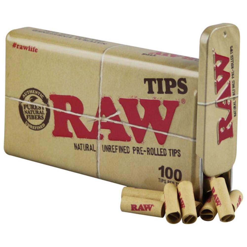 Raw Pre-Rolled Tips Tin - Discreet Smoker