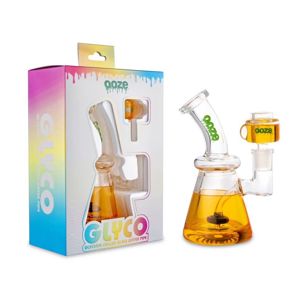 Ooze Glyco Bong Glycerin Chilled Glass Water Pipe - Discreet Smoker