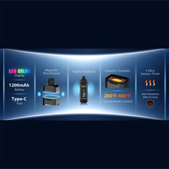 Yocan Vane 2 Dry Herb Vaporizer | 1200mAh - Discreet Smoker