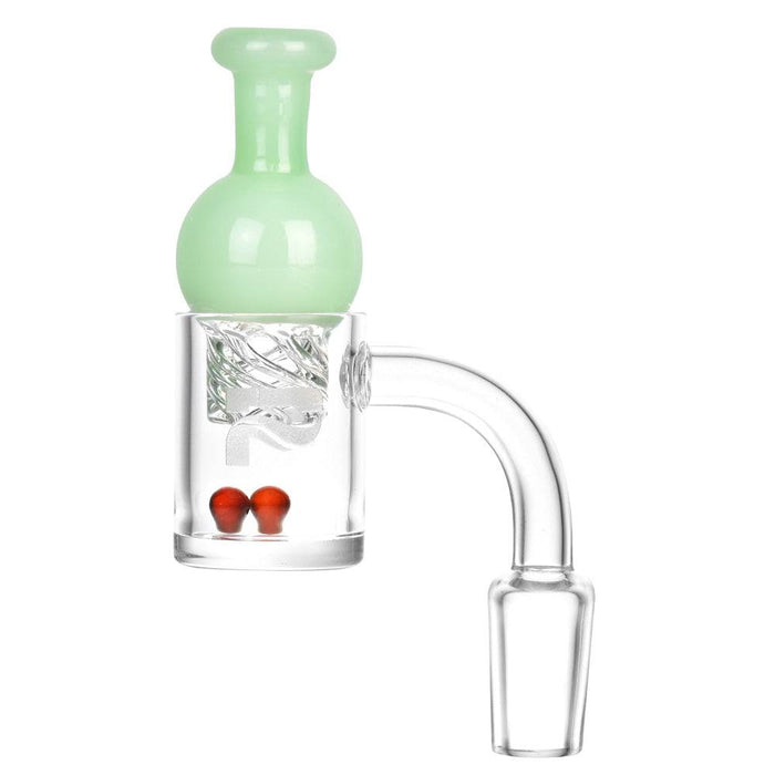 Pulsar Quartz Banger w/ Helix Carb Cap, Pulsar Opaque Green