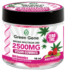 Green Genie CBD Vegan Pectin Infused Gummies w/ B12 Vitamins (625MG - 2500MG) - Discreet Smoker