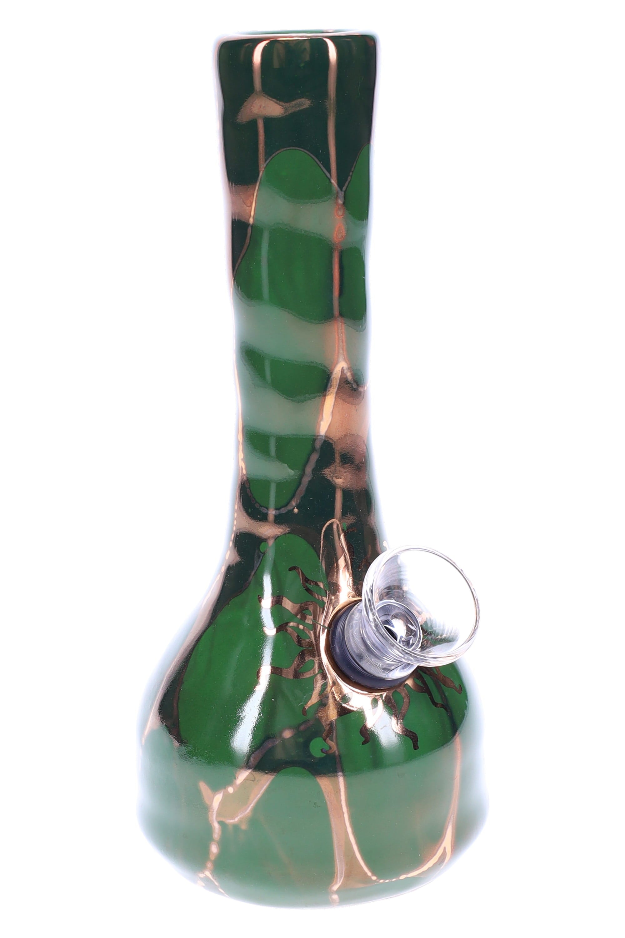 Ancient Creations Ceramics Mini Ceramic Water Pipe – 5″ – US-Made - Discreet Smoker