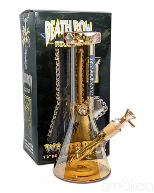 Death Row Records 12" Electro Plated Beaker Bong - Discreet Smoker