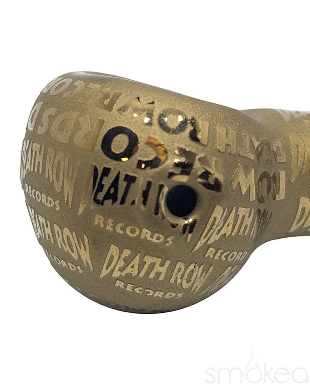 Death Row Records Metallic Etched Spoon Pipe - Discreet Smoker