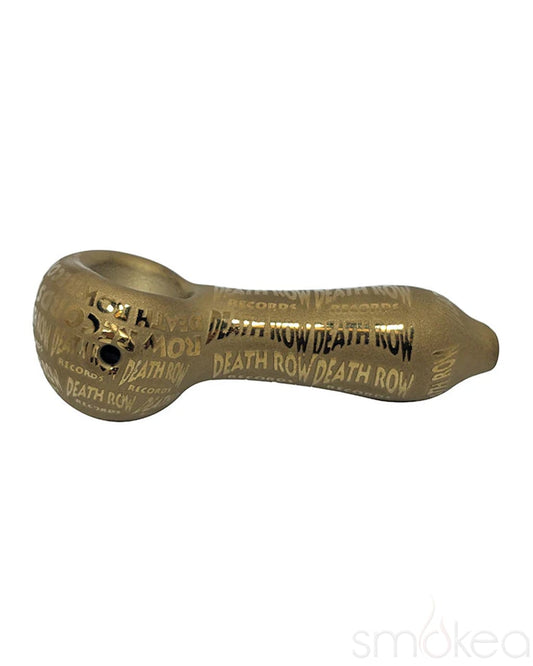 Death Row Records Metallic Etched Spoon Pipe - Discreet Smoker