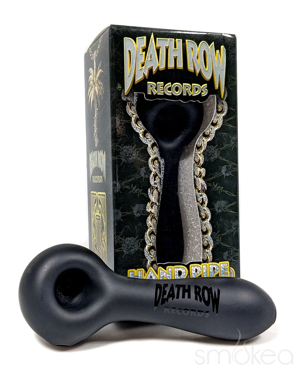 Death Row Records Sandblasted Spoon Pipe - Discreet Smoker