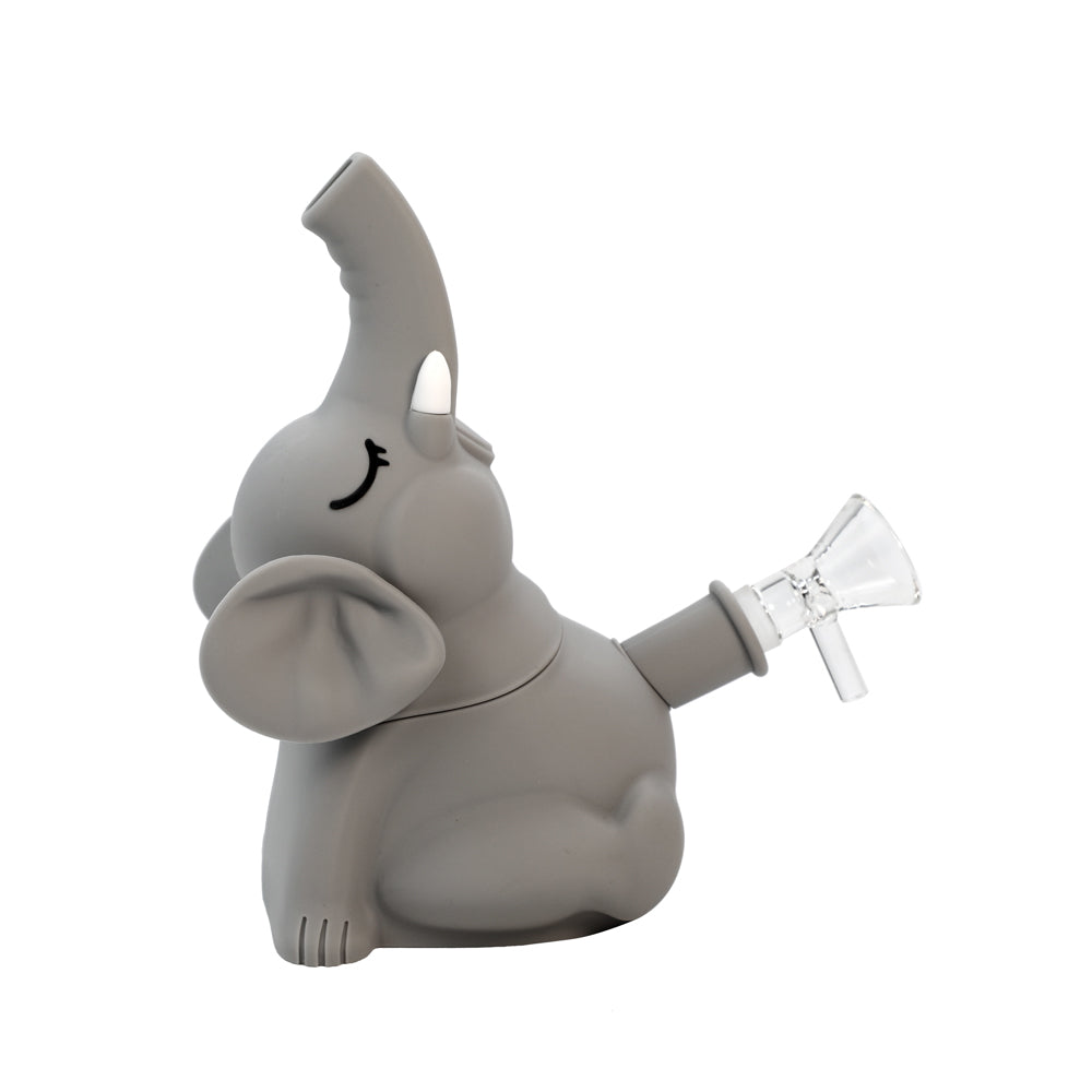 Silicone Elephant Water Pipe - Discreet Smoker
