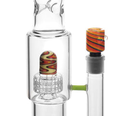 High Society | Gemini Premium Wig Wag Waterpipe (Green) - Discreet Smoker