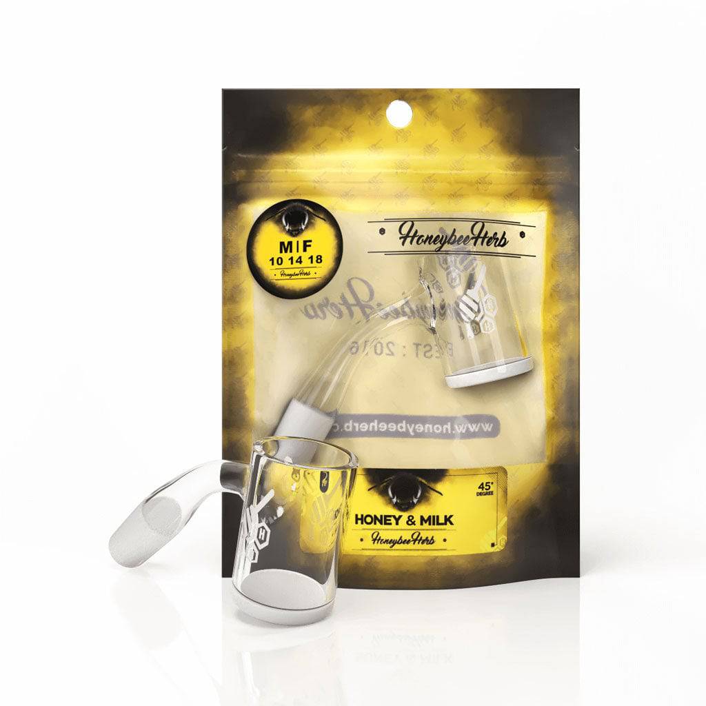 HONEY & MILK QUARTZ BANGER - 45° DEGREE | YL - Discreet Smoker