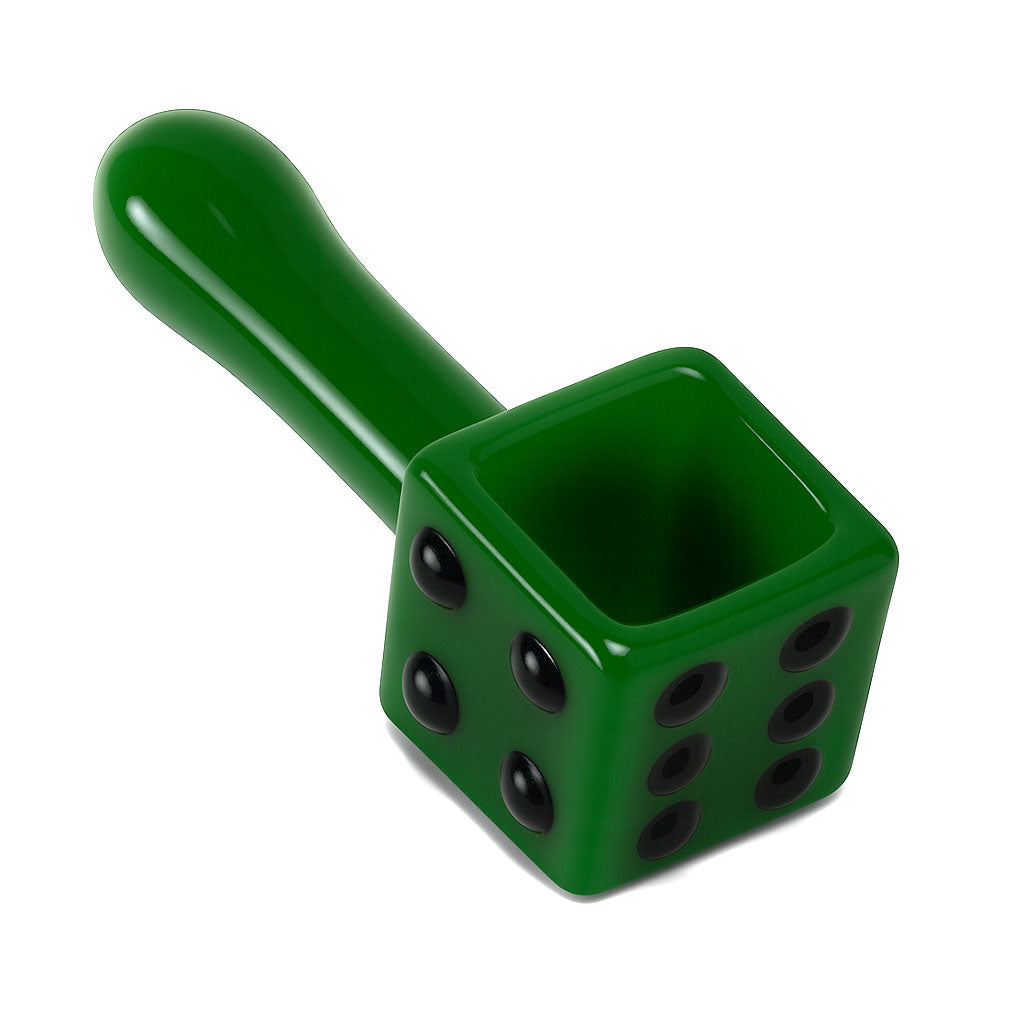 DICE DESIGN GLASS HAND PIPE - Discreet Smoker