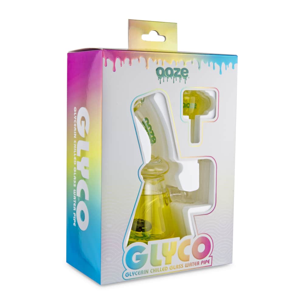 Ooze Glyco Bong Glycerin Chilled Glass Water Pipe - Discreet Smoker
