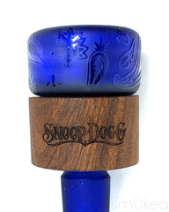 Dogg lbs Wood Grain Frosted Paisley Straight Bong - Discreet Smoker