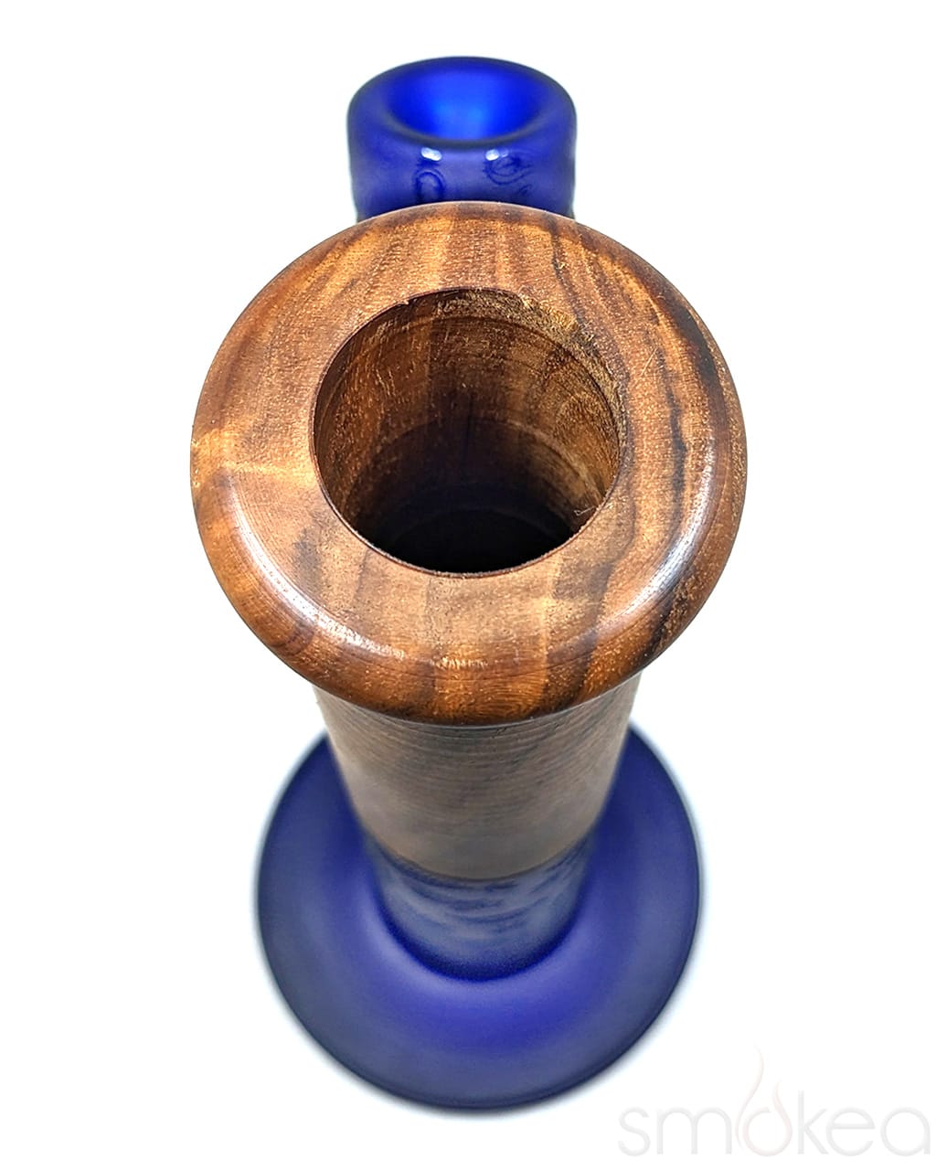 Dogg lbs Wood Grain Frosted Paisley Straight Bong - Discreet Smoker