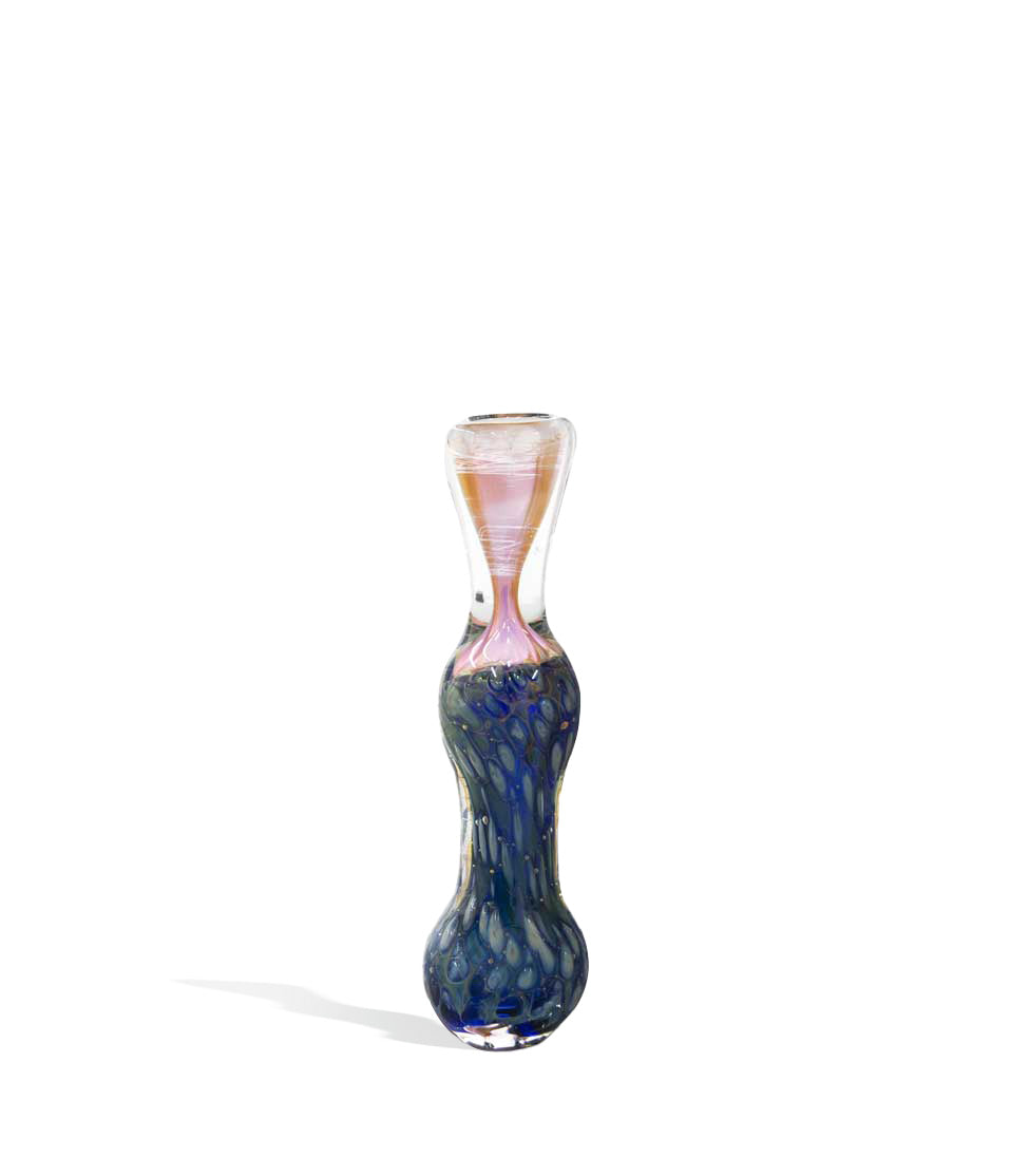4 inch Double Glass Chillum - Discreet Smoker