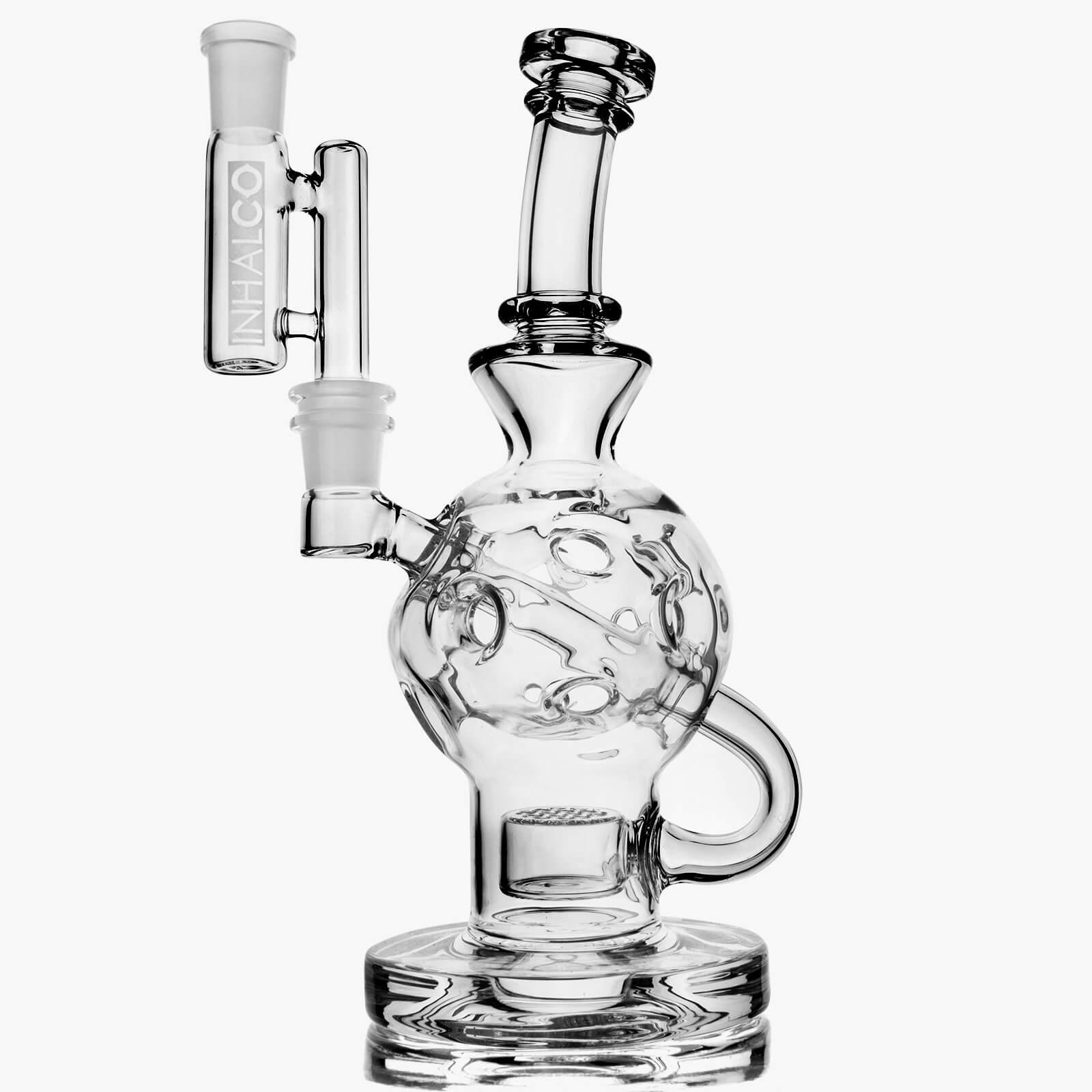 14mm Glass Drop Down Reclaim Catcher - Discreet Smoker