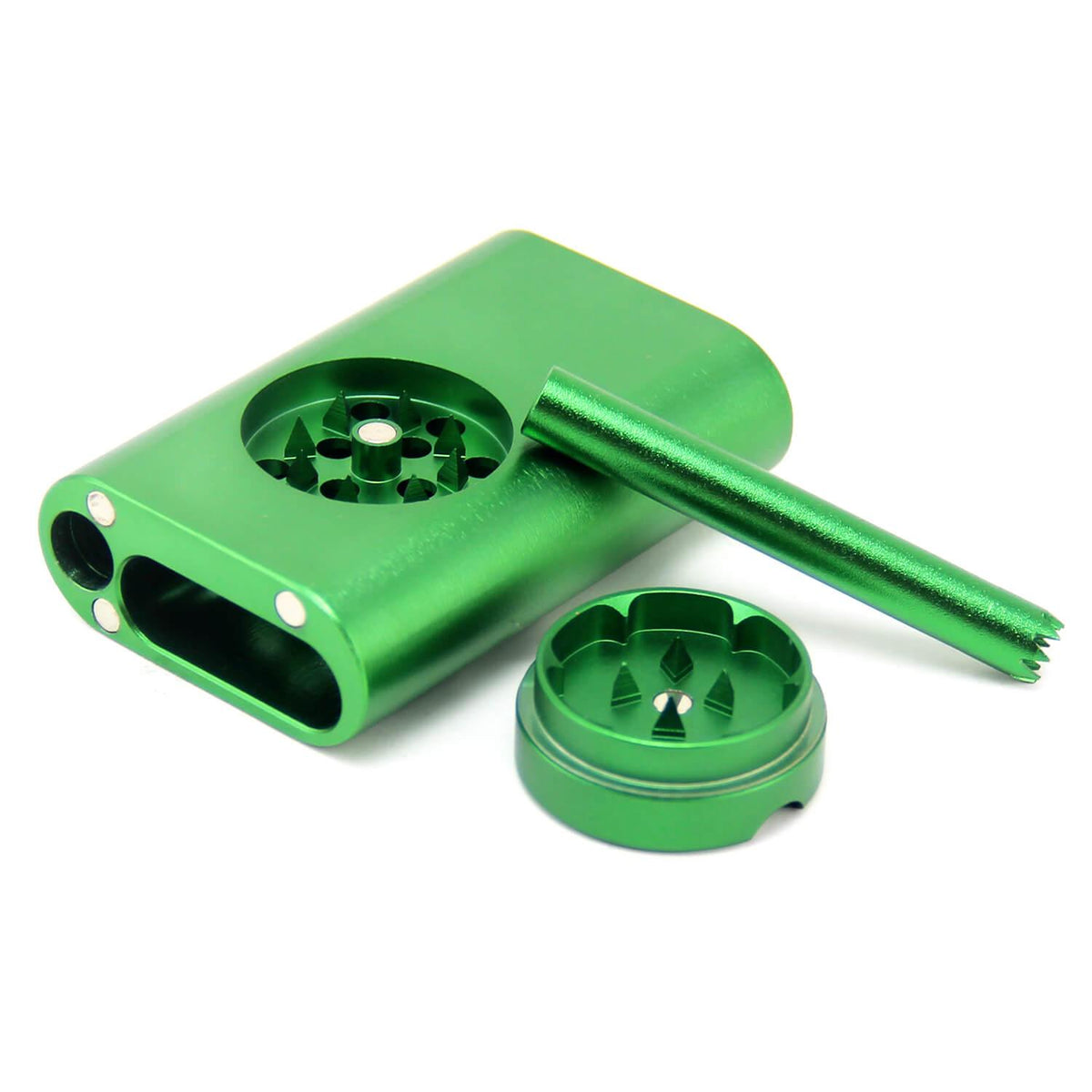 One Hitter Dugout With Grinder - Discreet Smoker