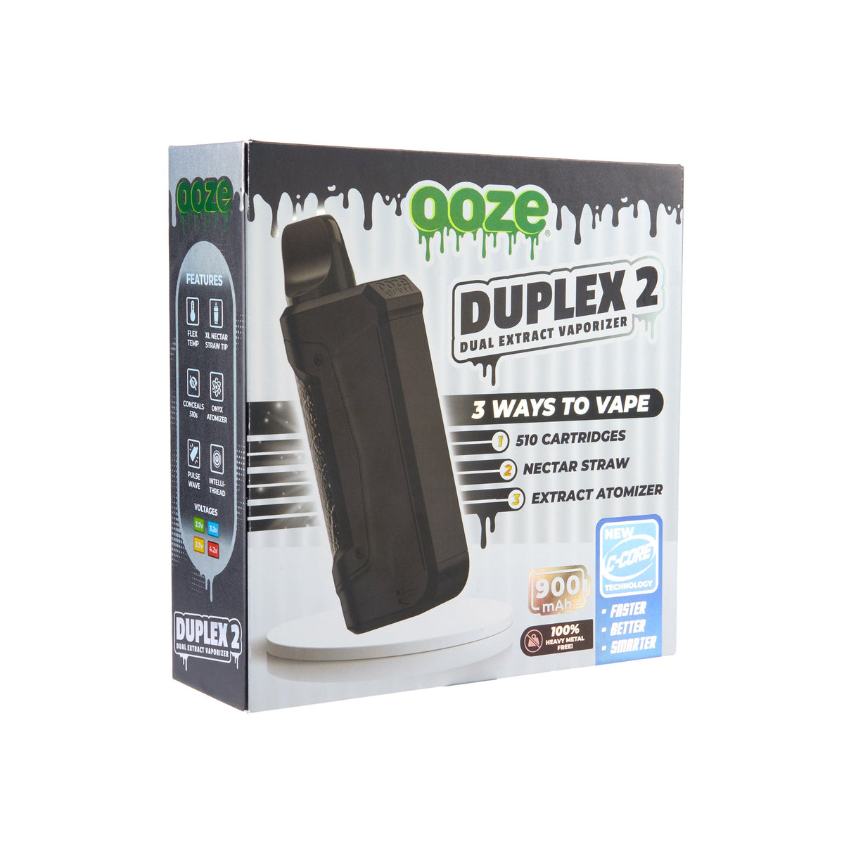 Ooze Duplex 2 Vaporizer– 900 mAh C-Core - Discreet Smoker