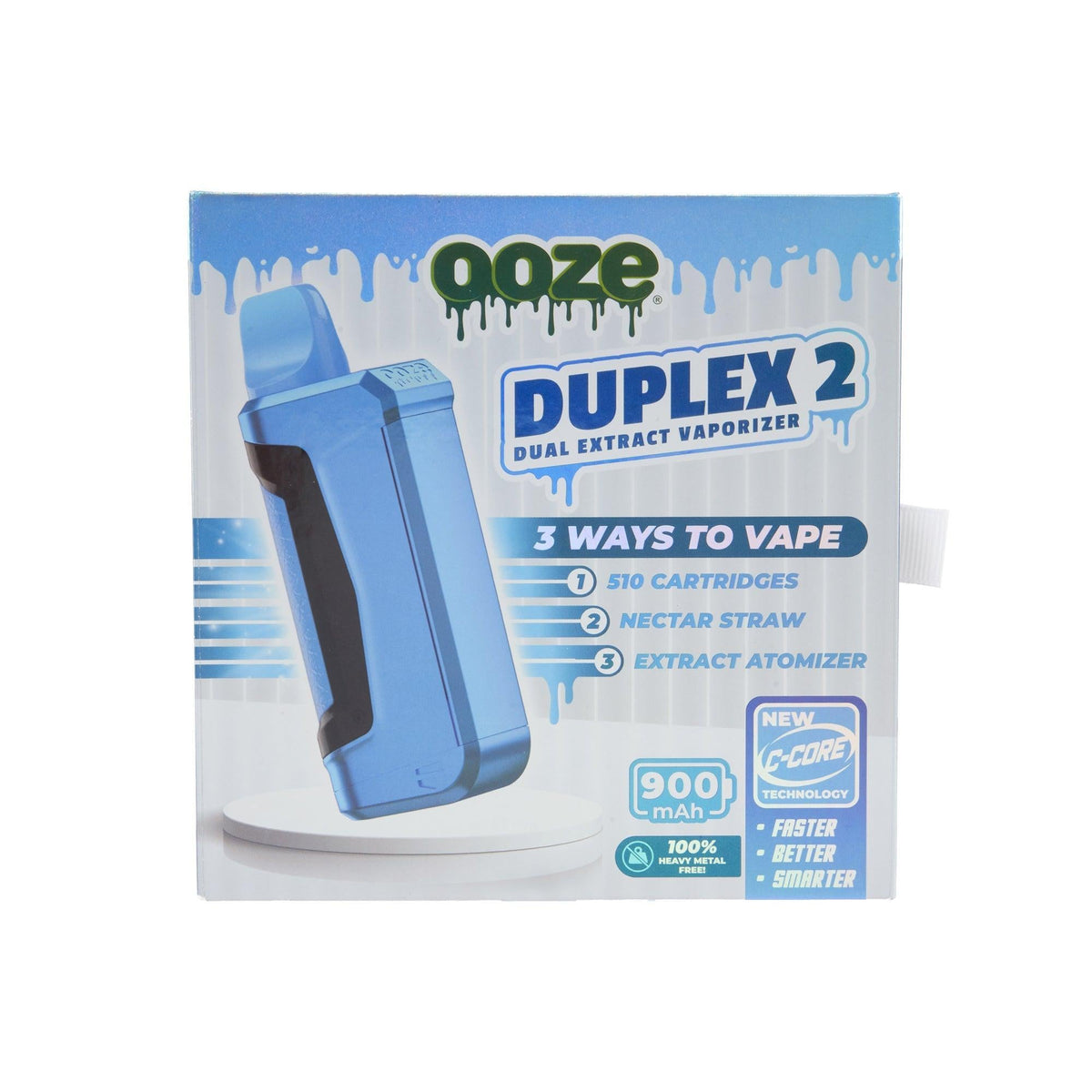 Ooze Duplex 2 Vaporizer– 900 mAh C-Core - Discreet Smoker