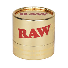 RAW Ethereal Gold-Plated Stainless Steel Grinder - 4pc / 2.25" - Discreet Smoker