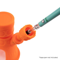 Ooze Hyborg Silicone Glass 4-in-1 Hybrid Water Pipe and Nectar Collector - Discreet Smoker
