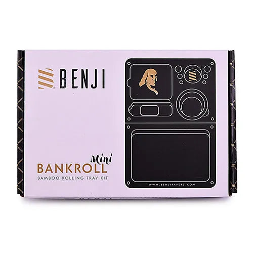 Benji - Bankroll Mini Bamboo Tray Kit - Discreet Smoker