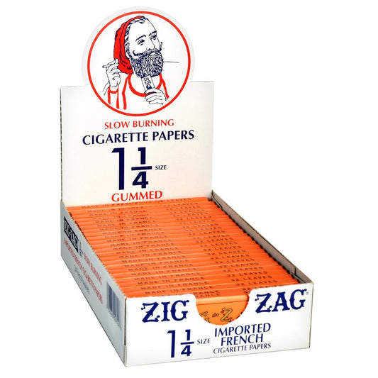 Zig Zag Orange Rolling Papers | 1 1/4 Inch - Discreet Smoker