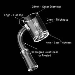 CORE REACTOR QUARTZ BANGER - 90° DEGREE | YL - Discreet Smoker