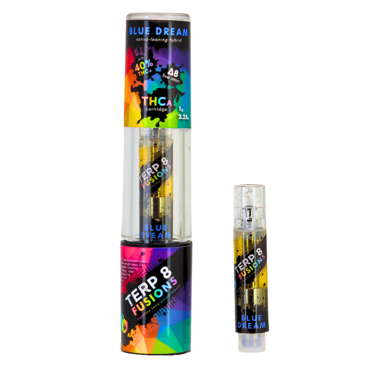 1-Gram Blue Dream THCA + D8 Live Resin Cartridge