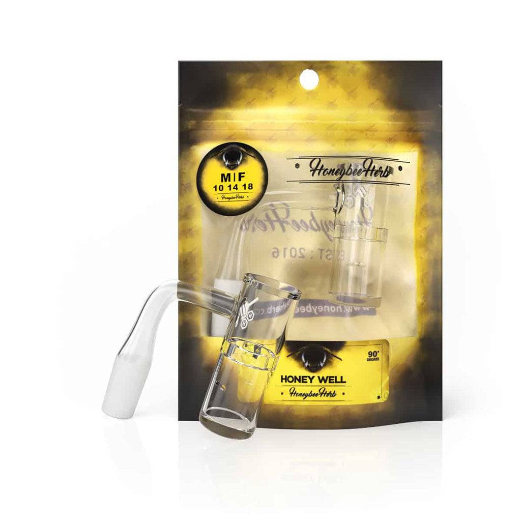HONEY WELL QUARTZ BANGER - 90° DEGREE | YL - Discreet Smoker