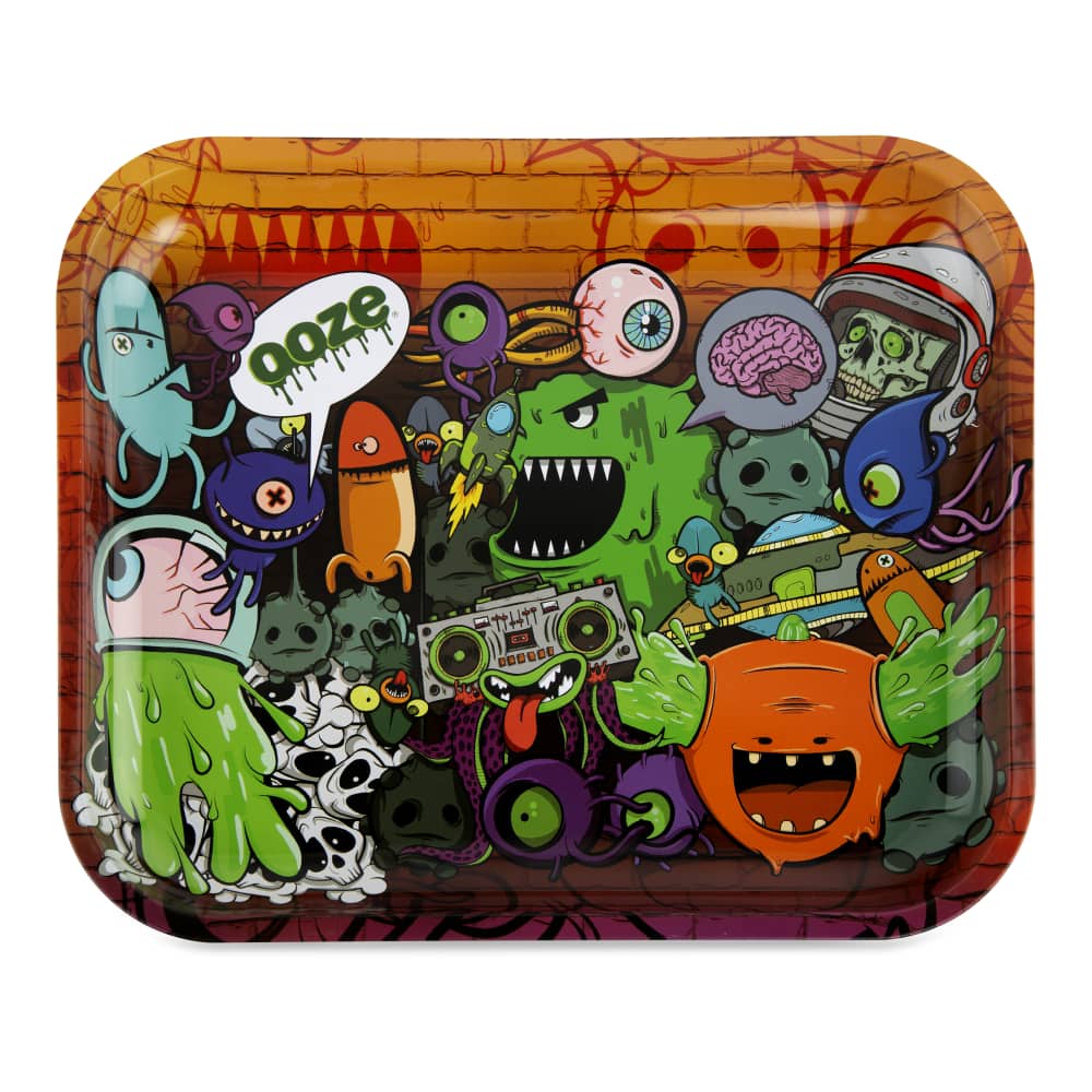 Ooze Rolling Tray - Metal - Large - Discreet Smoker