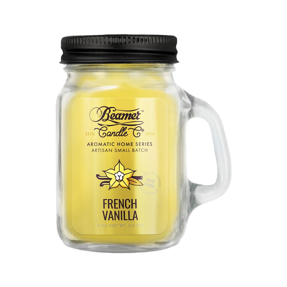 Beamer Candle Co. Aromatic Home Series Mini Mason Jar Candle | 4oz - Discreet Smoker