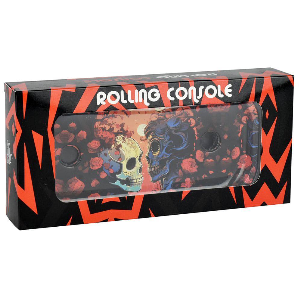 Elevated Metal Rolling Tray & Cone Loader Kit - Death Kiss / 9.25"x4.2" - Discreet Smoker