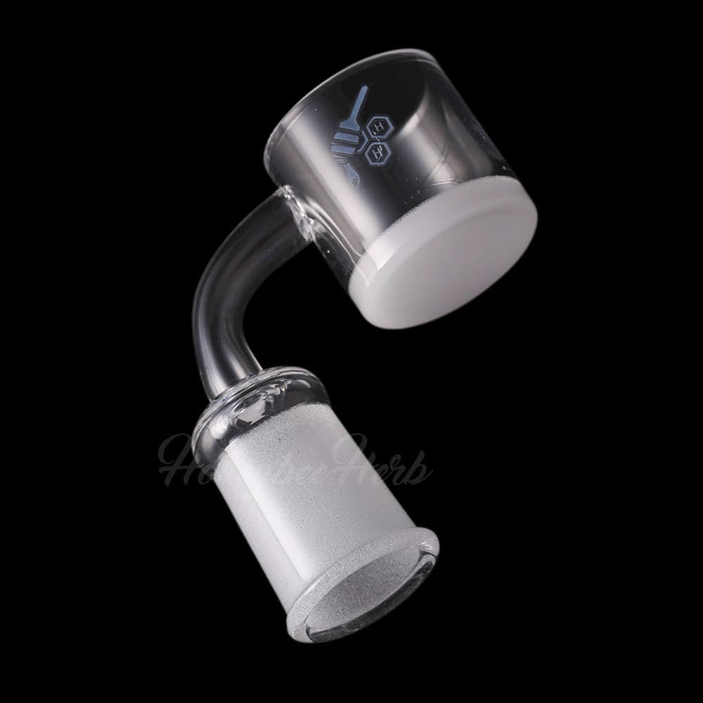 HONEY & MILK XL BEVEL QUARTZ BANGER - 90° DEGREE | YL - Discreet Smoker