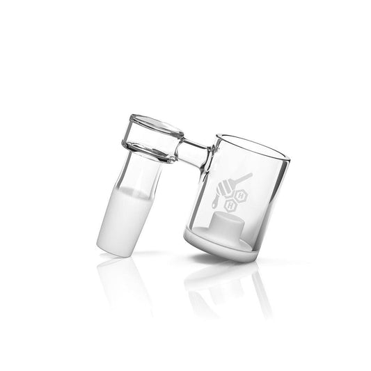 HONEY & MILK CORE REACTOR SIDECAR QUARTZ BANGER - 90° DEGREE | YL - Discreet Smoker