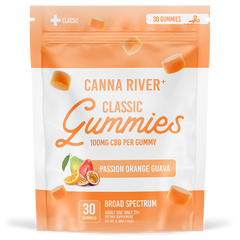 Canna River - Broad Spectrum CBD Gummies - Passionfruit, Orange, Guava