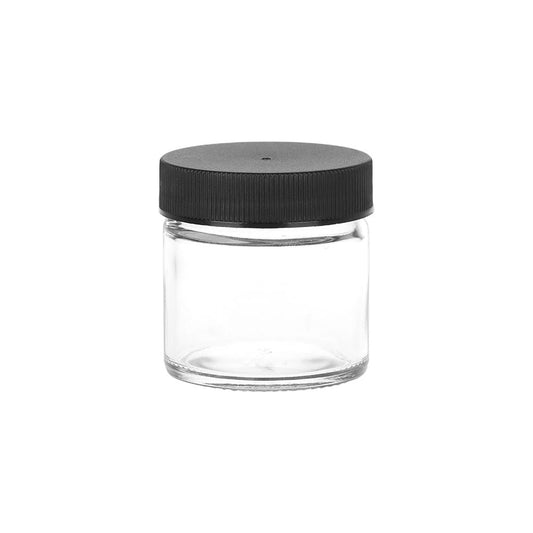 Clear Screw-Top Jar - 1.7" x 1.7"/ X-Small - Discreet Smoker