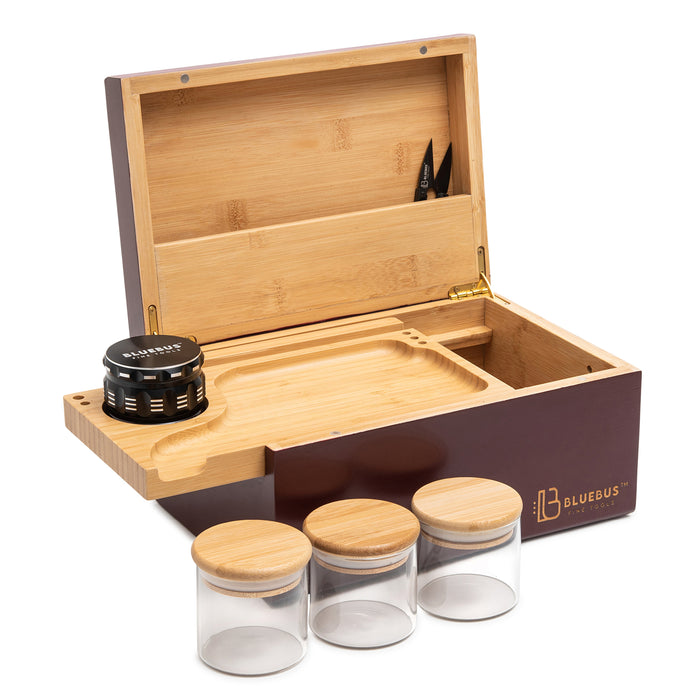 GENESIS storage Box and smoking tool kit, Bordeaux