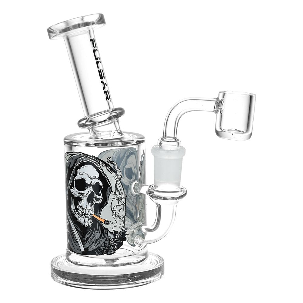 Pulsar Smoking With Intent to Reap Glass Dab Rig - 6.25" / 14mm F - Discreet Smoker