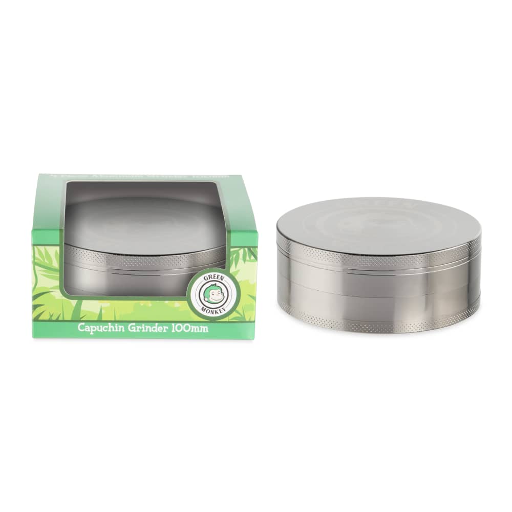 Green Monkey Grinder - Capuchin 4pc - 100mm - Discreet Smoker