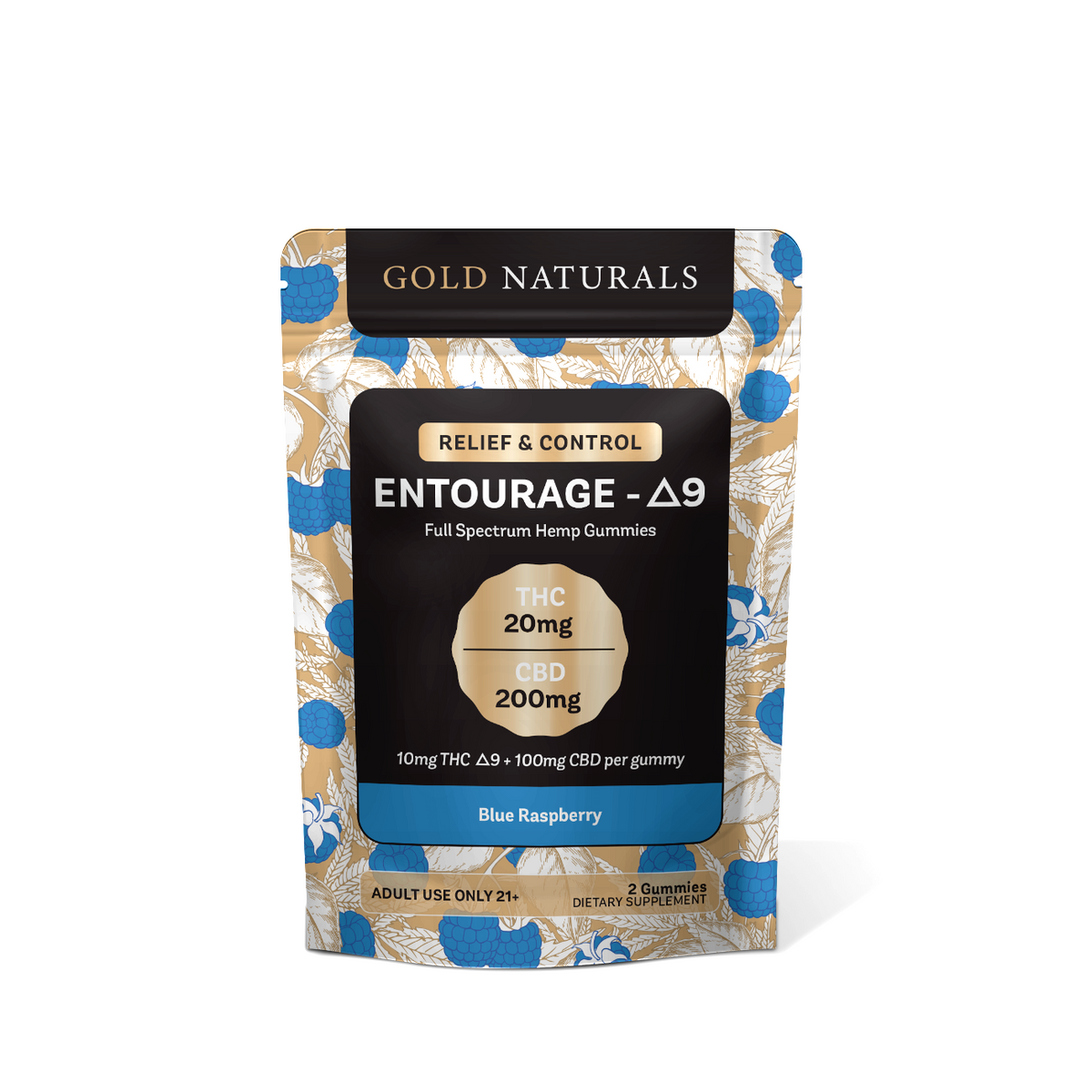 Gold Naturals Entourage Δ9 Gummy - Discreet Smoker