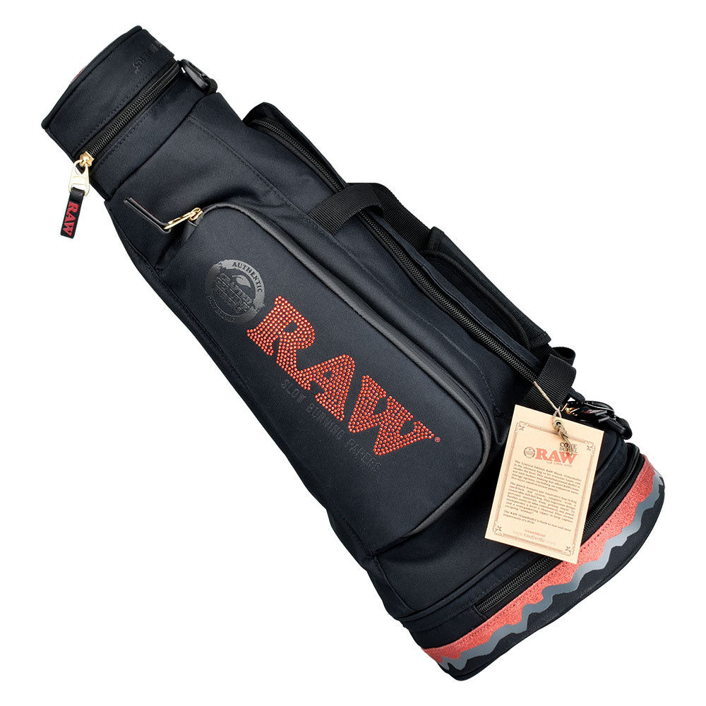 RAW Multi-compartment Cone Duffel Bag - 21"x9" / Black - Discreet Smoker