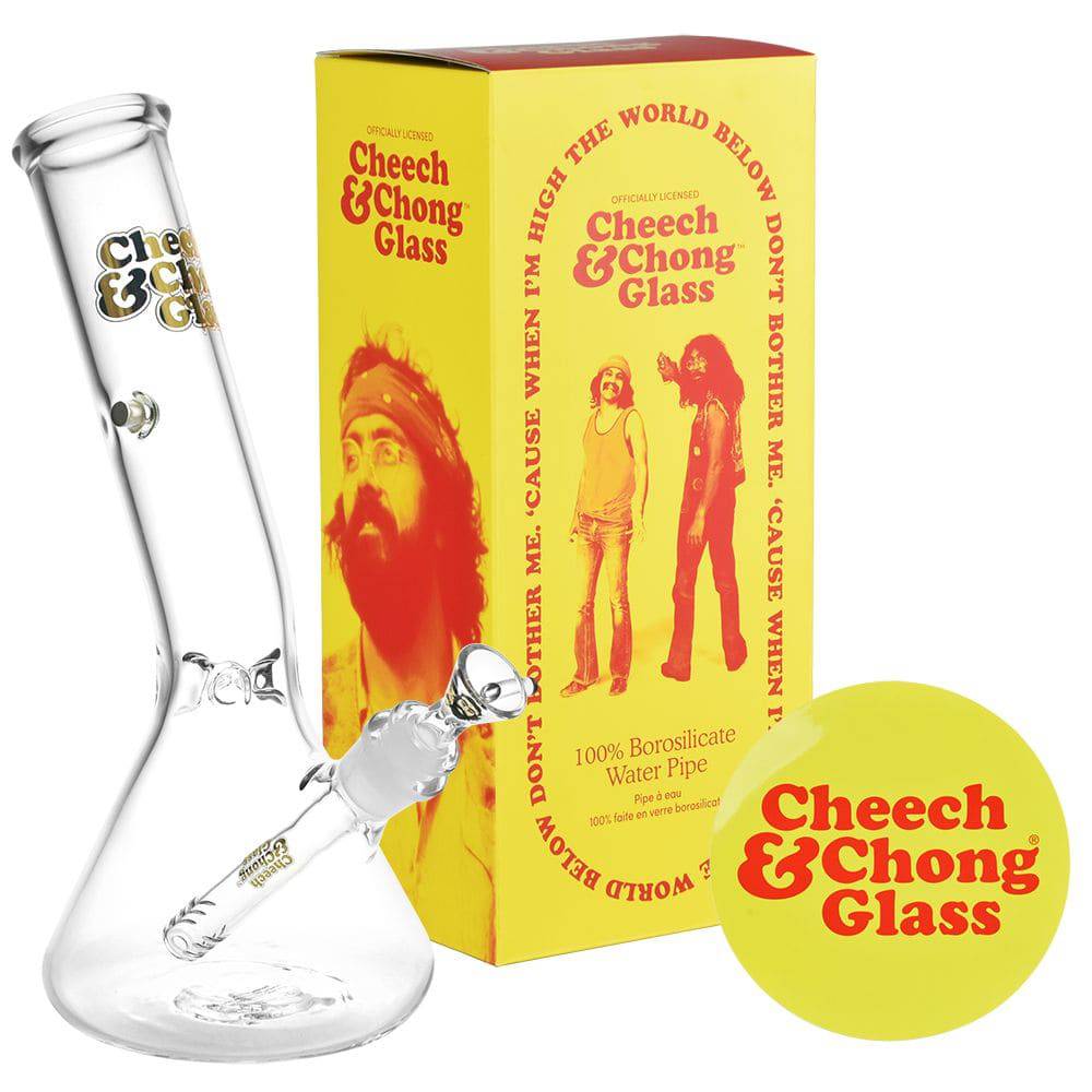 Cheech & Chong Glass Basketball Jones Chillax Bong | 12" | 14mm F - Discreet Smoker